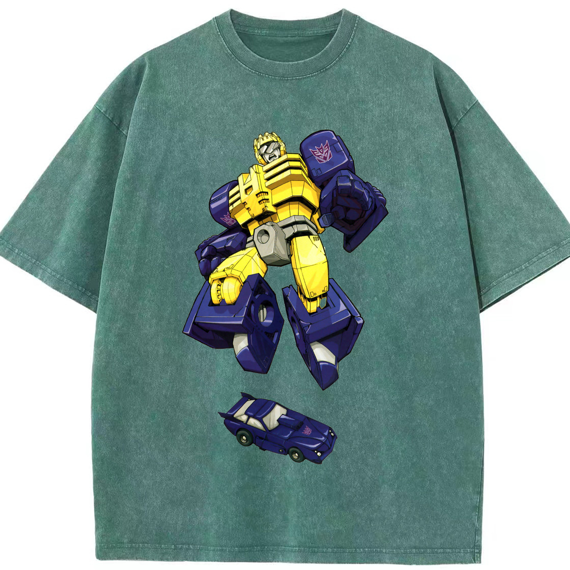 （画像用）  綿100% ヴィンテージ風 半袖Tシャツ（フロントプリント）